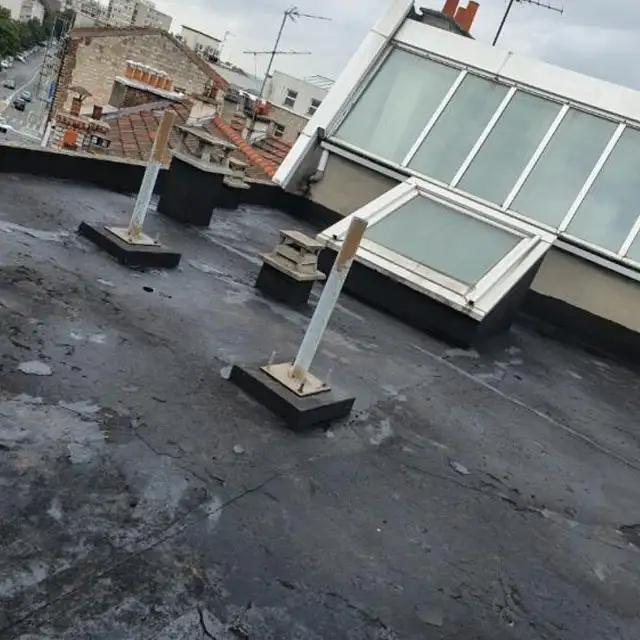 Urgence sur une toiture-terrasse en étanchéité bitume en Seine-et-Marne 77